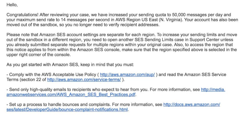 Amazon SES讓你的Email不再跑到垃圾郵件變SPAM 25