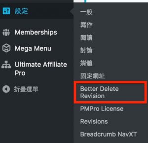 Revision History Control WordPress優化工具文章版本數量控制外掛 11