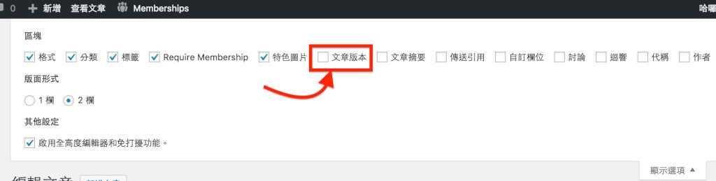 Revision History Control WordPress優化工具文章版本數量控制外掛 3