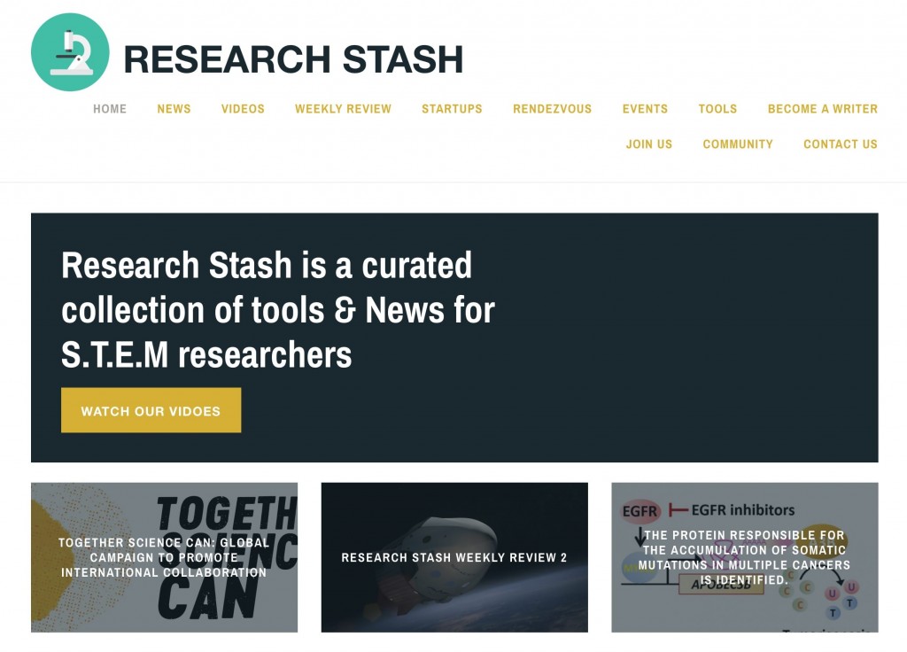 Research Stash website