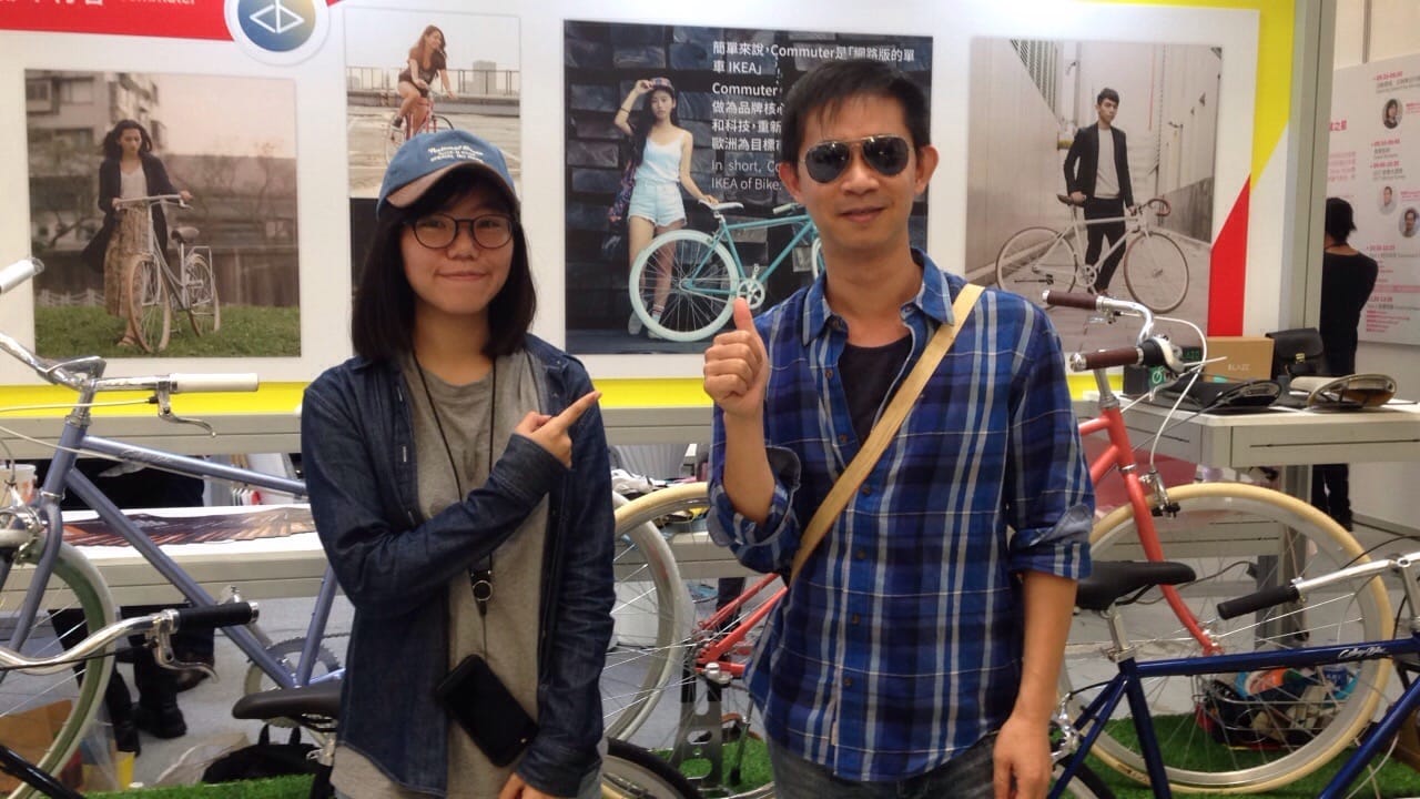 college bike with jackteacher傑克老師