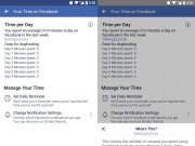 Your time on Facebook，防止社交媒體上癮，連社群龍頭Facebook也在開發功能中