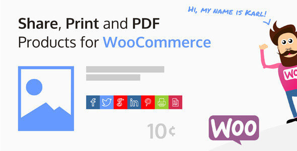 Share, Print and PDF Products for WooCommerce