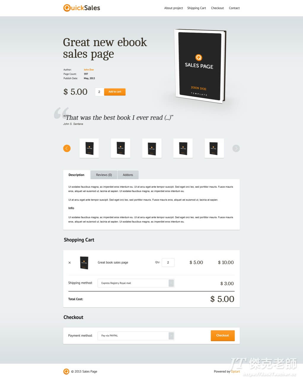 WooCommerce One Page Shopping