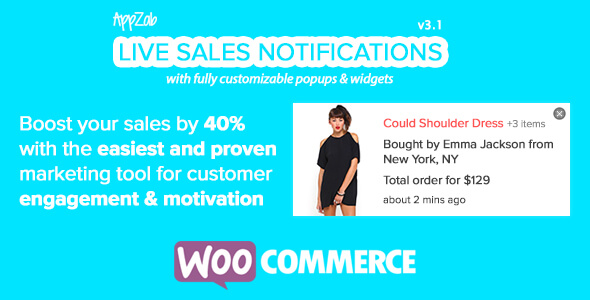 live sales notification for woocommerce